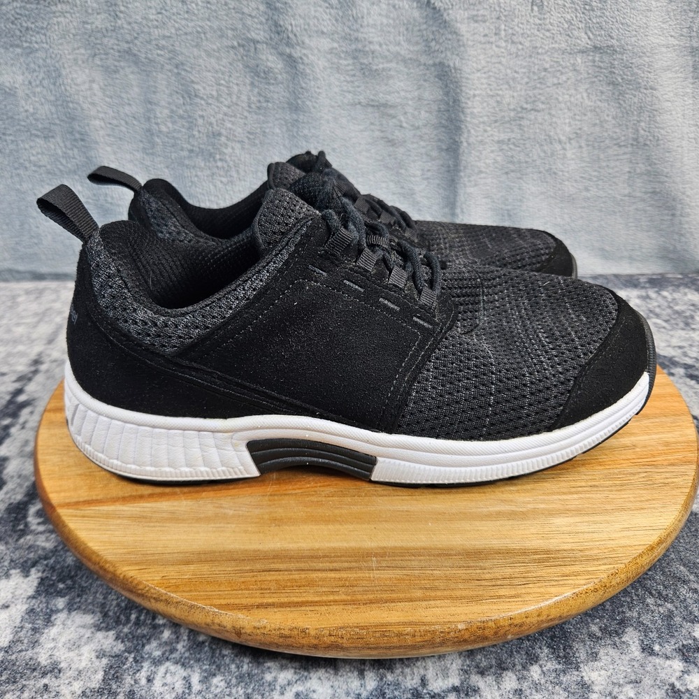 Orthofeet Francis 849 Womens Size 9 2E X-Wide Black Orthopedic Shoes Comfort